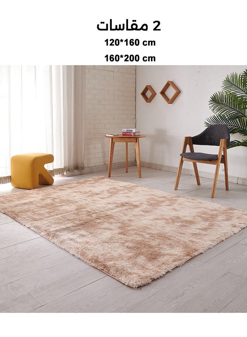 وانغبانغزي سجادة منطقة مجردة فاخرة لغرف النوم، غرفة المعيشة، وغرفة الأطفال – سجادة فخمة باللون الكاكي لغرف الأطفال، السكن الجامعي، وأرضيات المنزل الداخلية - Image 3